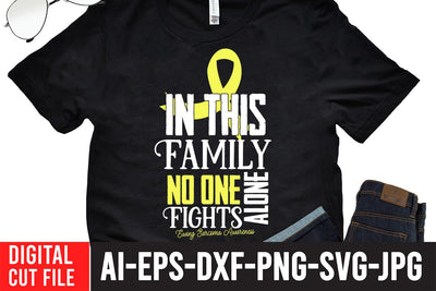 In This Family No One Fight Alone Fights prostate Cancer Awareness SVG Cut File SVG BlackCatsMedia 