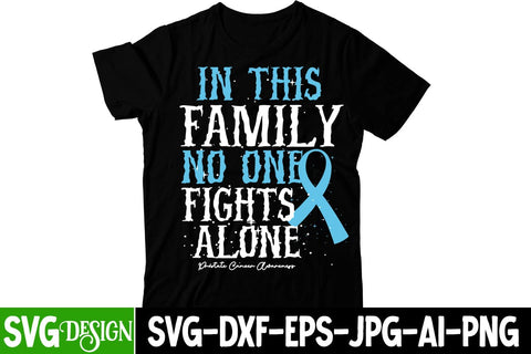 In This Family No One Fights Alone Aid Awareness SVG Cut File SVG BlackCatsMedia 