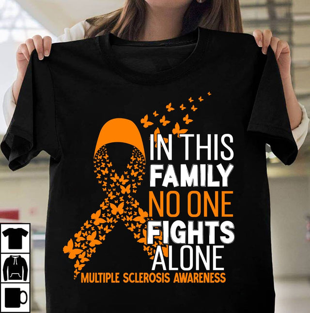 In This Family No One Fights Alone Multiple Sclerosis Awareness SVG Design, In This Family No One Fights Alone Multiple Sclerosis Awareness Sublimation design , Fight Awareness SVG Bundle, Fight Awareness SVG Cut File , Fight Awareness Sublimation PNG SVG BlackCatsMedia 