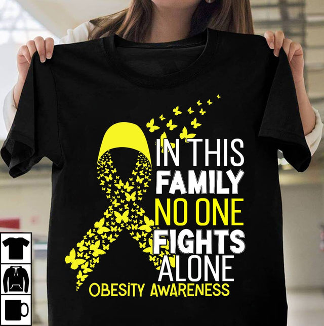 In This Family No One Fights Alone obesity Awareness SVG Cut File, In This Family No One Fights Alone obesity Awareness SVG Design , Fight Awareness SVG Bundle, Fight Awareness SVG Cut File , Fight Awareness Sublimation PNG SVG BlackCatsMedia 