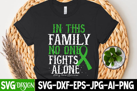 In This Family NO One Fights Alone SVG Cuft File, Awareness SVG Cu File SVG BlackCatsMedia 