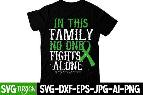In This Family NO One Fights Alone SVG Cuft File, Awareness SVG Cu File SVG BlackCatsMedia 