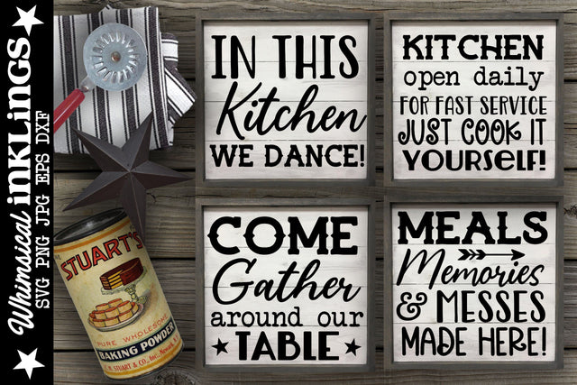 In This Kitchen SVG Set SVG Whimsical Inklings 