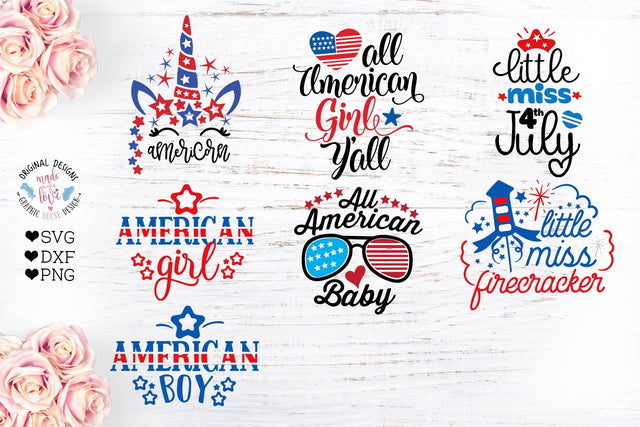 Independence Day Cut Files SVG Graphic House Design