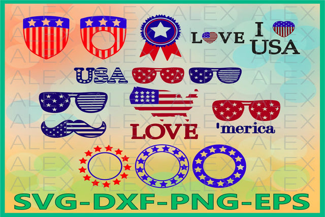 Independence day Svg, Patriotic SVG AlexSVGStudio 