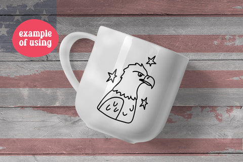 Independence Day | USA Doodle Clipart Elements | July 4 Cards SVG AnnaViolet_store 