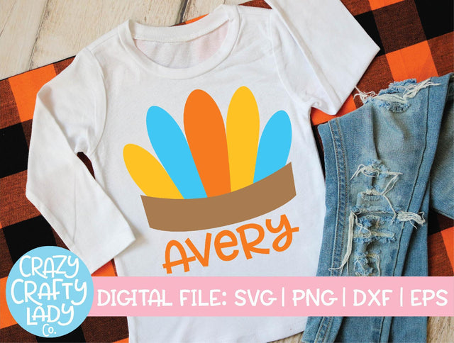 Indian Headdress | Thanksgiving SVG Cut File SVG Crazy Crafty Lady Co. 