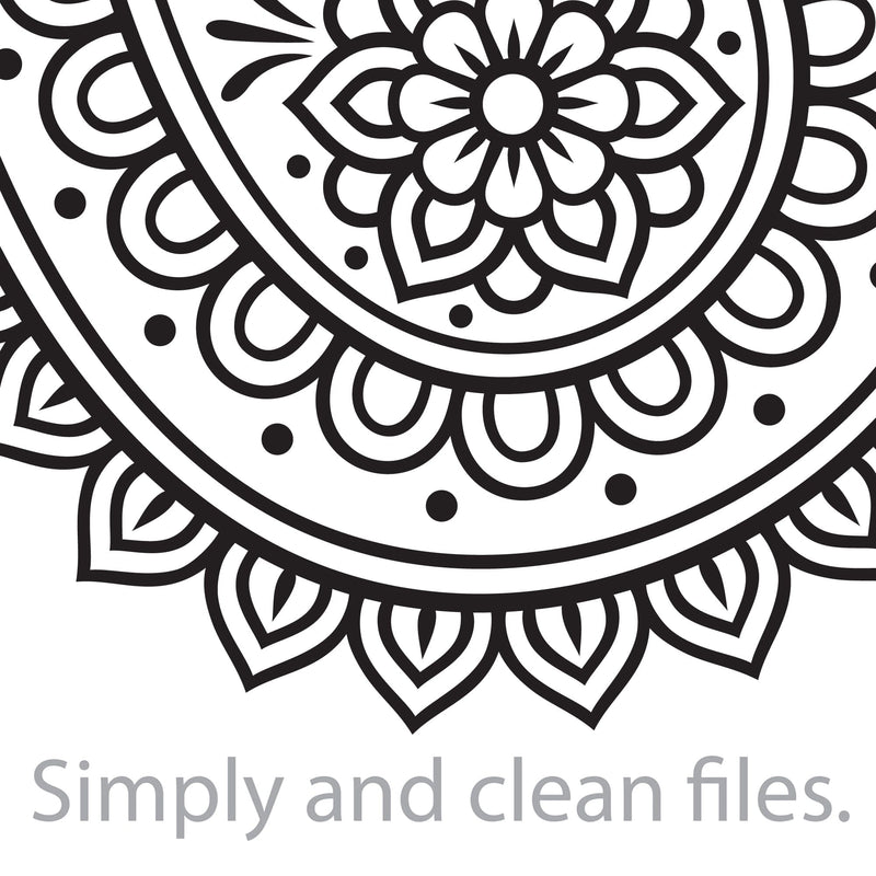 Indian paisley. Cut files for Cricut. Clip Art silhouette (eps, svg ...