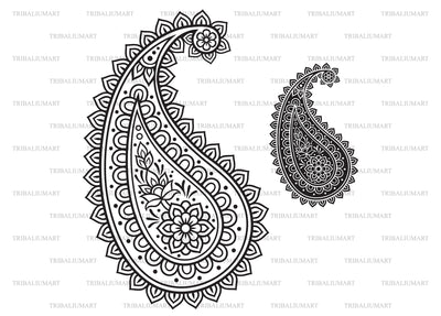 Indian paisley SVG TribaliumArtSF 