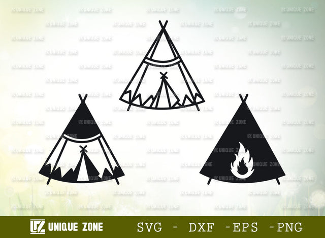 Indian Tepee SVG, Tepee Svg, Tipi Tent Svg, Native American Svg, Tent Svg, Tribal Tipi Svg, Boho Tipi Svg, Tepee Silhouette, SVG Unique Zone 