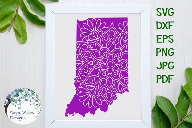 Indiana Mandala SVG Wispy Willow Designs 