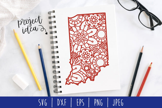 Indiana Mandala Zentangle SVG SavoringSurprises 