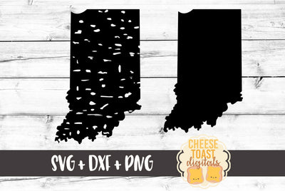 Indiana - Solid & Grunge SVG Cheese Toast Digitals 