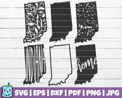 Indiana State SVG MintyMarshmallows 