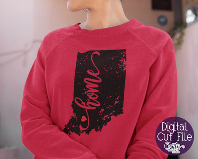 Indiana State Svg - Pride Svg - Home Svg -Home State Svg SVG Crafty Mama Studios 