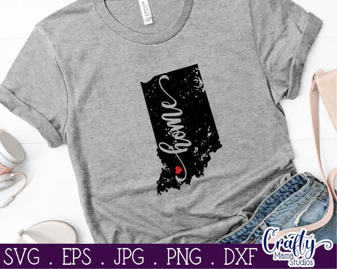 Indiana State Svg - Pride Svg - Home Svg -Home State Svg SVG Crafty Mama Studios 