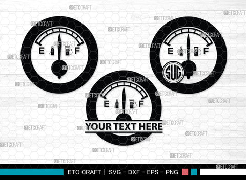 Indicator Gas Tank Monogram, Indicator Gas Tank Silhouette, Gas Tank Svg, Indicator, Gas Bottle, Fuel Gauge, Fuel Meter, Petrol Pump, Pictogram, Gas Station, SB00073 SVG ETC Craft 