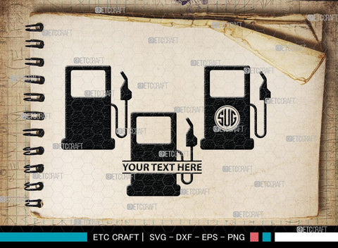 Indicator Gas Tank Monogram, Indicator Gas Tank Silhouette, Gas Tank Svg, Indicator, Gas Bottle, Fuel Gauge, Fuel Meter, Petrol Pump, Pictogram, Gas Station, SB00073 SVG ETC Craft 