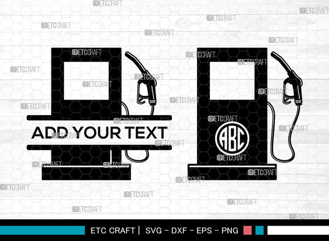 Indicator Gas Tank Monogram SVG, Indicator Gas Tank SVG, Split Monogram Svg, Petrol Indicator Svg, Fuel Gauge Svg, Gas Station Svg, Indicator Gas Tank SVG ETC Craft 