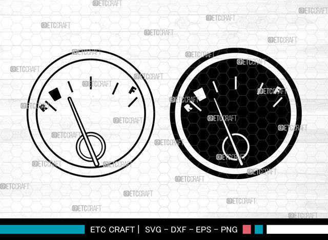 Indicator Gas Tank SVG, Indicator Gas Tank SVG, Empty Full Gas Tank Svg, Petrol Indicator Svg, Fuel Gauge Svg, Gas Station Svg, Indicator Gas Tank SVG ETC Craft 