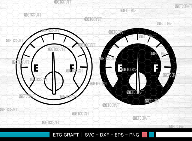 Indicator Gas Tank SVG, Indicator Gas Tank SVG, Empty Full Gas Tank Svg, Petrol Indicator Svg, Fuel Gauge Svg, Gas Station Svg, Indicator Gas Tank SVG ETC Craft 