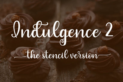 Indulgence 2 - The Stencil Version Font Stacy's Digital Designs 