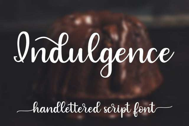 Indulgence - A handlettered script font Font Stacy's Digital Designs 