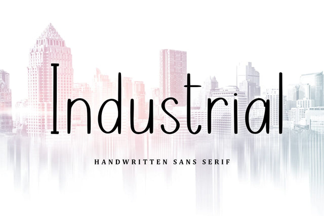 Industrial Font Abo Daniel Studio 
