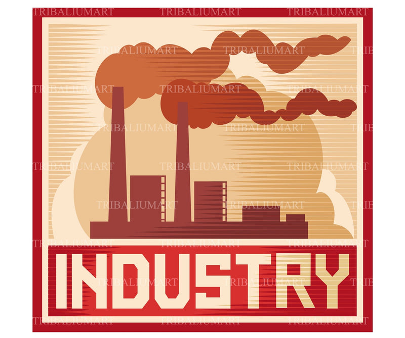 Industry poster SVG TribaliumArtSF 