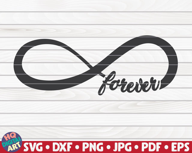 Infinity Sign Forever SVG | Valentine's Day Vector SVG HQDigitalArt 