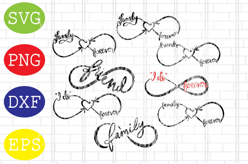 Infinity Svg, Infinity Symbol Svg, Family Infinity Svg Love Infinity Svg SVG DigitalSvgFiles 