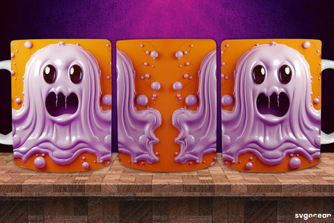 Inflated Halloween Mug Wrap | 11 Oz | Sublimation Sublimation SvgOcean 