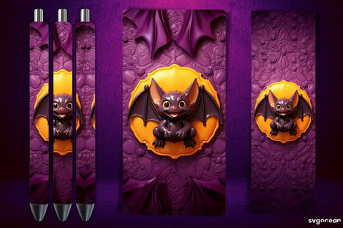 Inflated Halloween Pen Wrap | Sublimation Sublimation SvgOcean 