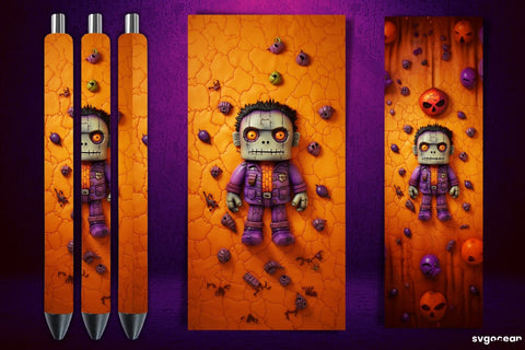 Inflated Halloween Pen Wrap | Sublimation Sublimation SvgOcean 