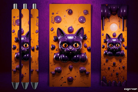 Inflated Halloween Pen Wrap | Sublimation Sublimation SvgOcean 