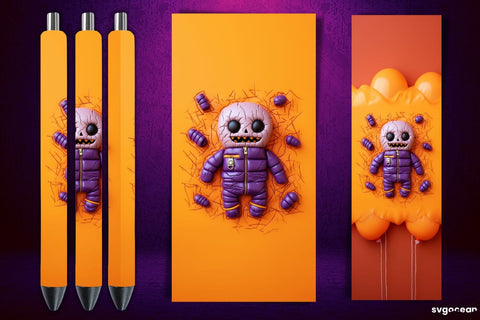 Inflated Halloween Pen Wrap | Sublimation Sublimation SvgOcean 