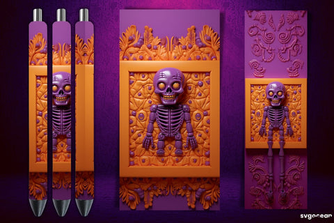 Inflated Halloween Pen Wrap | Sublimation Sublimation SvgOcean 