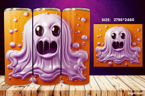 Inflated Halloween Tumbler Wrap | 20 Oz | Sublimation Sublimation SvgOcean 