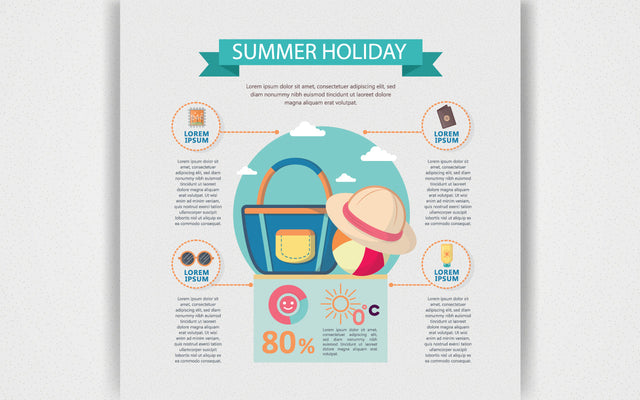 Infographic Travel Planning a Summer Hat SVG naemmiah021 