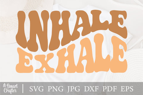 Inhale Exhale svg, Moon Phases svg, Yoga svg, Celestial svg, Yogi svg and dxf, Printable png and Mirrored jpeg. Instant Download Only. SVG Fauz 