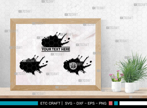 Ink Splatter Monogram, Ink Splatter Silhouette, Ink Splatter SVG, Paint Splatter Svg, Slime Svg, Blood Splatter Svg, Paint Spots Svg, SB00452 SVG ETC Craft 