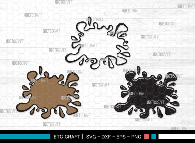 Ink Splatter SVG Cut File | Slime Svg | Blood Splatter Svg | Paint Splatter Svg | Paint Spots Svg | Ink Splatter Clipart SVG ETC Craft 