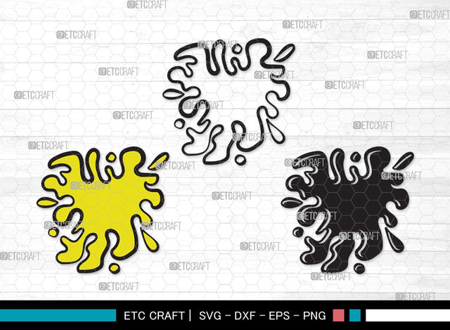 Ink Splatter SVG Cut File | Slime Svg | Blood Splatter Svg | Paint Splatter Svg | Paint Spots Svg | Ink Splatter Clipart SVG ETC Craft 