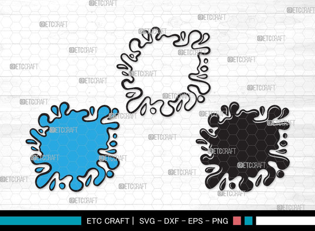 Ink Splatter SVG Cut File | Slime Svg | Blood Splatter Svg | Paint Splatter Svg | Paint Spots Svg | Ink Splatter Clipart SVG ETC Craft 
