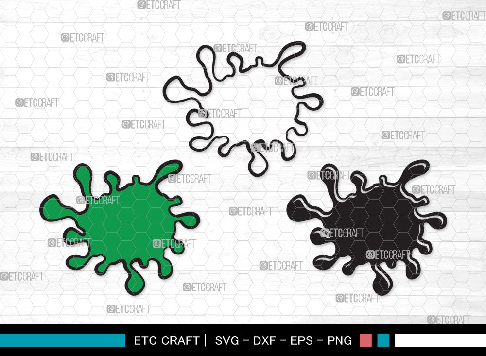 Ink Splatter SVG Cut File | Slime Svg | Blood Splatter Svg | Paint ...