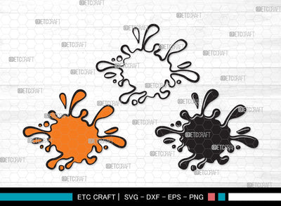 Ink Splatter SVG Cut File | Slime Svg | Blood Splatter Svg | Paint Splatter Svg | Paint Spots Svg | Ink Splatter Clipart SVG ETC Craft 