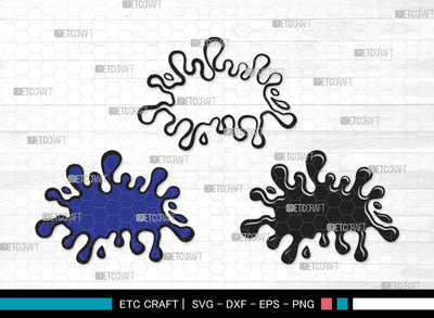 Ink Splatter SVG Cut File | Slime Svg | Blood Splatter Svg | Paint Splatter Svg | Paint Spots Svg | Ink Splatter Clipart SVG ETC Craft 