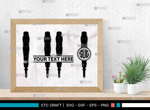 Inkwell Pen Monogram, Inkwell Pen Silhouette, Inkwell Pen SVG, Feather Pen Svg, Fountain Pen Svg, SB00005 SVG ETC Craft 