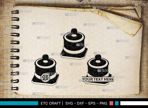 Inkwell Pen Monogram, Inkwell Pen Silhouette, Inkwell Pen SVG, Feather Pen Svg, Fountain Pen Svg, SB00005 SVG ETC Craft 