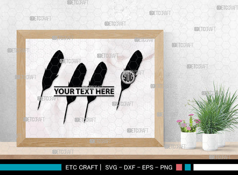 Inkwell Pen Monogram, Inkwell Pen Silhouette, Inkwell Pen SVG, Feather Pen Svg, Fountain Pen Svg, SB00005 SVG ETC Craft 